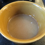 手打ちそば天ぷら 那央人 - 蕎麦湯