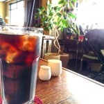 コーヒーショップ　アバウト ア コーヒー - 食後のアイスコーヒーでまったり^ ^