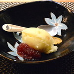 鮨 とびこめ - ゆずシャーベット