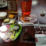 夏沢鉱泉 - 持参のおつまみセット