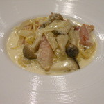 ステーキ・洋食のTANTO屋 - きのことベーコンのクリーム　ミニパスタ　2016.2