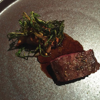 ライラ - 蝦夷鹿のロースト 二種のキノコ
                  セリな素揚げ