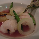 淡路産鱧の軽い炙り