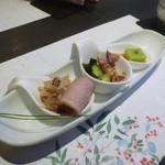えぬろく - モダン寿司コース２８００円の前菜