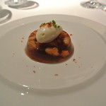 ラ・トルテュ - 甘エビとカリフラワーのゼリー寄せ