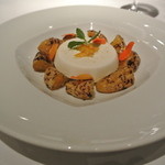 ラ・トルテュ - マスカルポーネのムースグラッセ
      焼き伊予柑のマリネ、山椒風味