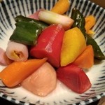 肉菜処和心 - 自家製野菜の酢漬け