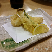 中洲鷹勝 本店 - とらふぐの天ぷら
