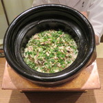 虎白 - 食事：穴子の炊き込みご飯