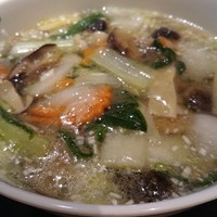 中国料理 翡翠宮 - 野菜たっぷりあんかけ麺(牛蒡麺)