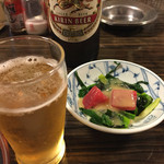 中央酒場 - ビールとお通し