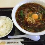 秋田市雄和サイクリングターミナル レストラン - 料理写真:ニラ南蛮ラーメン（しょうゆ）800円