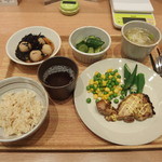 Akitatanitashokudou - [週替わり]チキンマスタード焼き定食　７５０円