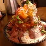 りょぞぶふ - 半熟卵を割って絡めると美味しい～♪