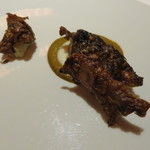 レフェルヴェソンス - コントラスト～菊芋のロティ、ムール貝の燻製、コンテチーズソース2