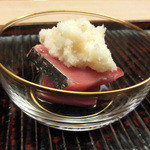 緒方 - 2016.2【3】しびマグロ(和歌山串本) 辛味大根