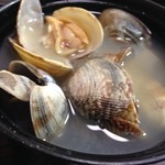 ドライブインみちしお - 朝定食　630円　貝汁