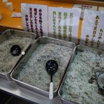 3種類のちりめん(｡>∀<｡) どれも美味しいっ( ´ ▽ ` )ﾉ しかもちりめんはおかわりし放題☆