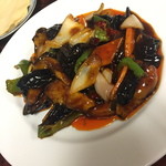中華美食府 - ナスの四川風炒め（７００円）２０１６年２月
