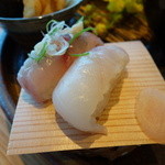 里海邸　 - 魴鮄 鯵 握り寿司