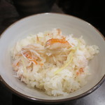 零 - ズワイガニの炊き込みご飯アップ