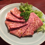 焼肉 静龍苑 - 上ロース！ザブトンの特上って感じ。美味い