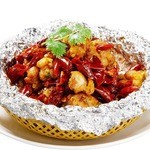 Stir-fried chicken with Sichuan chili pepper