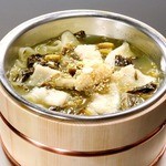Boiled white fish in Sichuan style sour soup