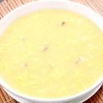 Corn soup with crab meat