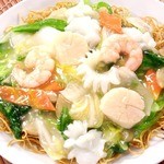 Seafood Yakisoba (stir-fried noodles)