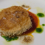 トルナヴェント - 真鱈の白子、カダイフ包み