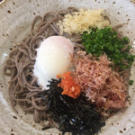 砂屋 - 冷やし月見蕎麦