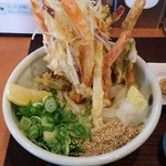 讃岐のおうどん 花は咲く - 彩り４種野菜のかき揚げぶっかけうどん