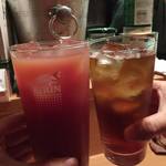 ペペロンチーノ - カシスオレンジとウーロン茶