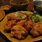 鳥の唐揚げおろしポン酢添え