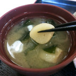 東山 - お麩の味噌汁も美味