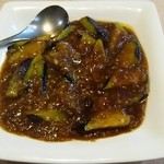 来勝軒 - なすと挽肉の炒め