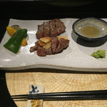 鉄板焼さわふじ - 石垣牛サーロインとヒレ
