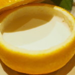 にしぶち飯店 - 三宝柑の杏仁豆腐