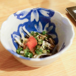 小ばやし - お通し河豚皮ポン酢