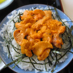 うに丼（小サイズ）接写：2010年８月