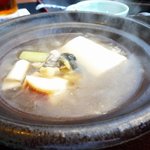 Kyouryouritakara - ごま豆腐の入ったすっぽん鍋