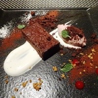 オステリア ブッビーノ - チョコレートケーキ