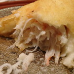 日本料理 晴山 - 越前がにのコロッケ　　断面図