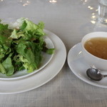 すみれ食堂 - サラダとスープ