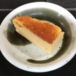 そば天国 松乃家 - チーズケーキのサービスいただきました。