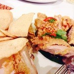 Naj - 【揚物】鶏肉の揚げ物でえびせんもスイートチリソースで頂く日本でも定番の一品です！