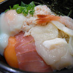 海鮮王 - 海鮮漬け温玉丼（＠580円）