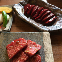 飛騨牛一頭家 馬喰一代 各務原 - 焼きレバー 炭火焼きお肉