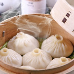 All of Dim sum at Pangu Hall, Shanghai's famous ``Xiaolongbao'', is homemade.